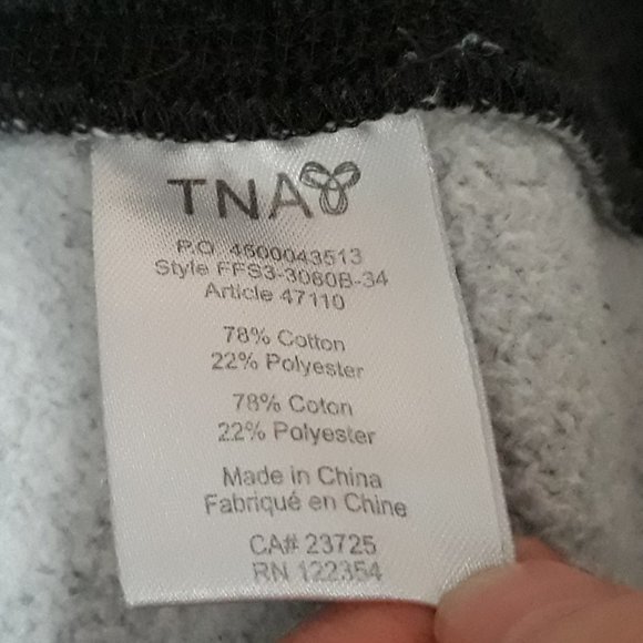 TNA Womens' Zip-Up Hoodie, Dark Grey, Size S - Picture 8 of 12